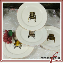 8' ceramic tableware plate set of 4